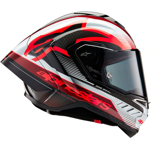 Casco ALPINESTARS Supertech R10 Team Black Carbon / Red / White